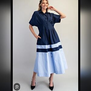 Anthropology Tobie Shirt Dress By Exquise